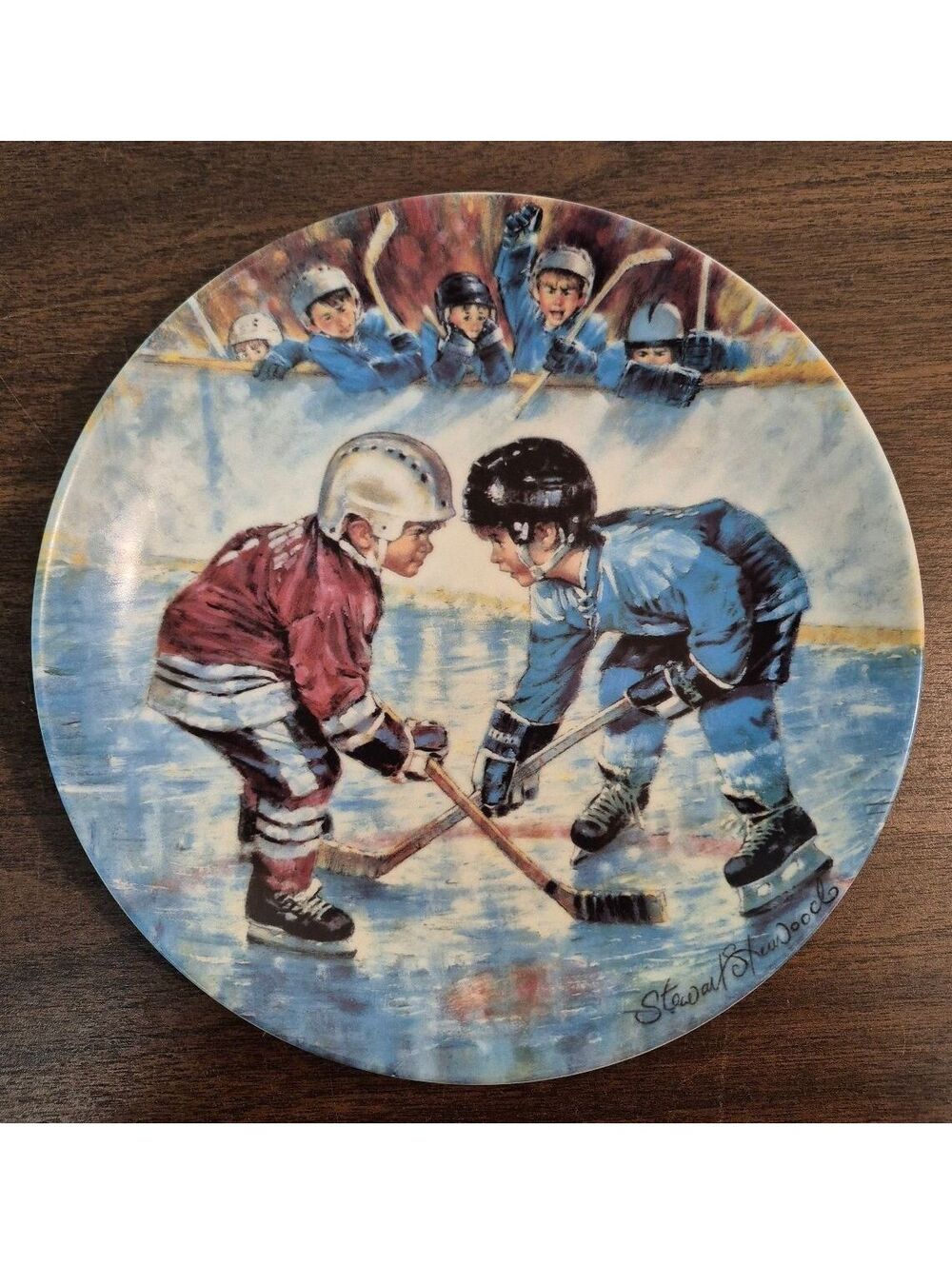 Limited Edition 'The Face-Off' Collectible Plate by Stewart Sherwood
